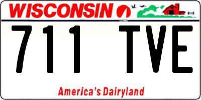 WI license plate 711TVE