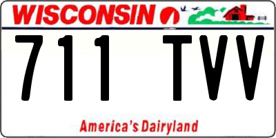 WI license plate 711TVV