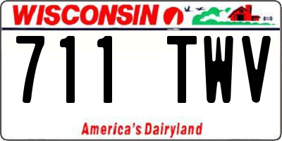 WI license plate 711TWV