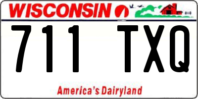 WI license plate 711TXQ