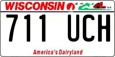 WI license plate 711UCH
