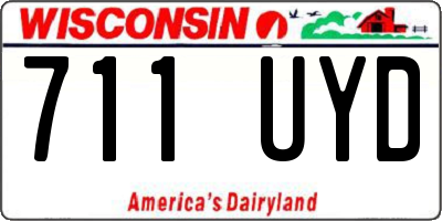 WI license plate 711UYD