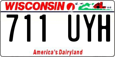 WI license plate 711UYH