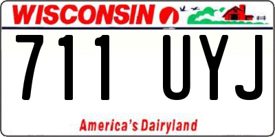 WI license plate 711UYJ