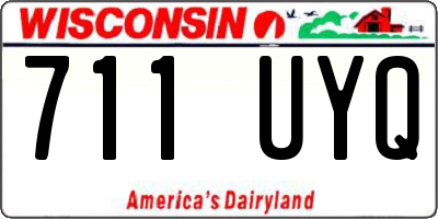 WI license plate 711UYQ