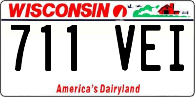WI license plate 711VEI