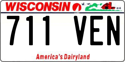 WI license plate 711VEN