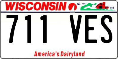 WI license plate 711VES