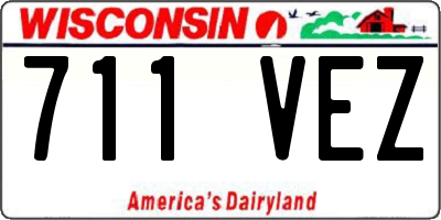 WI license plate 711VEZ