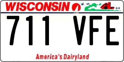 WI license plate 711VFE