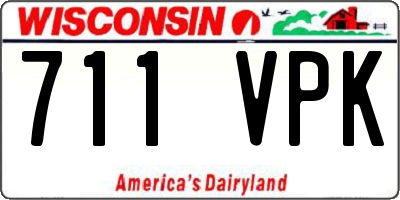 WI license plate 711VPK