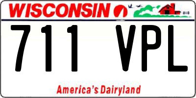 WI license plate 711VPL