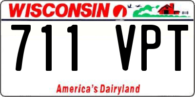 WI license plate 711VPT