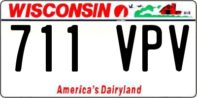 WI license plate 711VPV