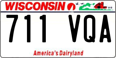 WI license plate 711VQA