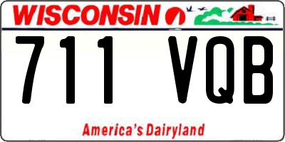 WI license plate 711VQB