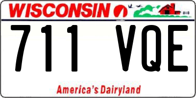 WI license plate 711VQE