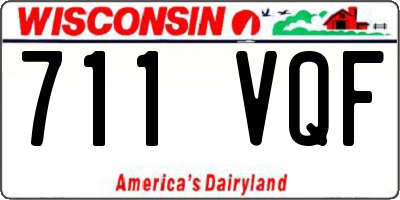 WI license plate 711VQF