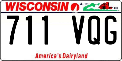 WI license plate 711VQG