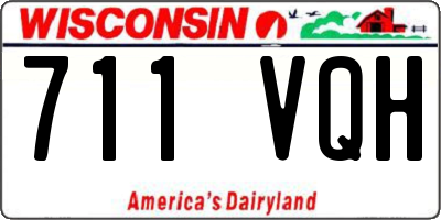 WI license plate 711VQH