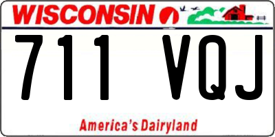 WI license plate 711VQJ