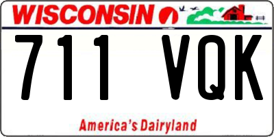 WI license plate 711VQK