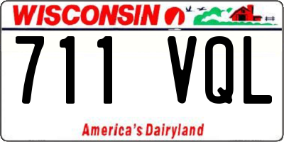 WI license plate 711VQL