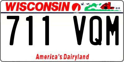 WI license plate 711VQM