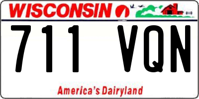 WI license plate 711VQN