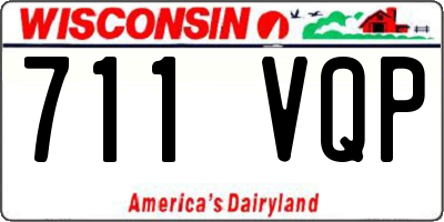 WI license plate 711VQP