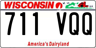 WI license plate 711VQQ