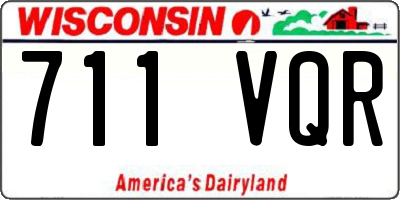WI license plate 711VQR