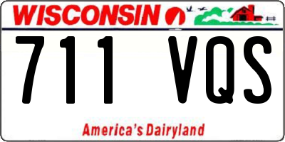 WI license plate 711VQS