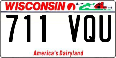 WI license plate 711VQU