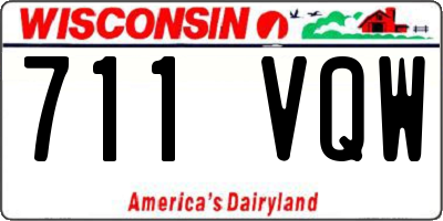 WI license plate 711VQW