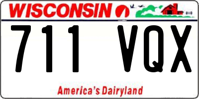 WI license plate 711VQX