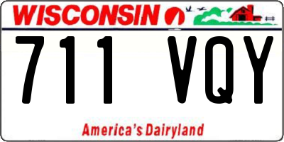 WI license plate 711VQY