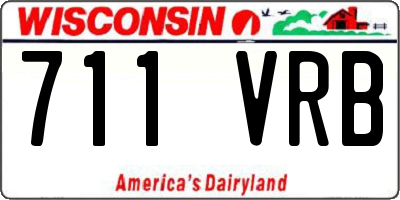 WI license plate 711VRB
