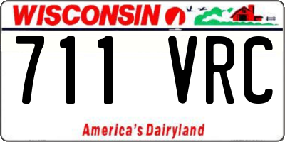 WI license plate 711VRC