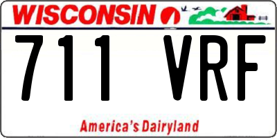 WI license plate 711VRF