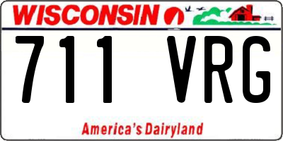 WI license plate 711VRG