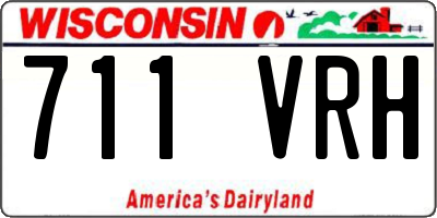 WI license plate 711VRH