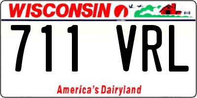 WI license plate 711VRL