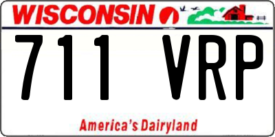 WI license plate 711VRP