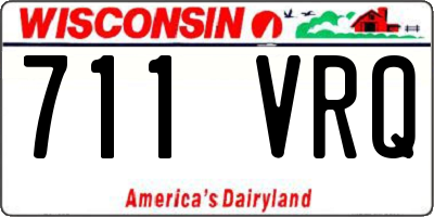 WI license plate 711VRQ