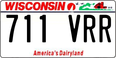 WI license plate 711VRR