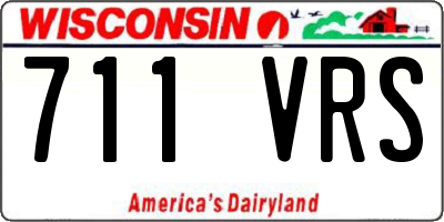 WI license plate 711VRS