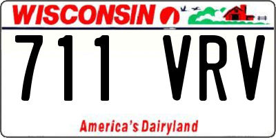WI license plate 711VRV