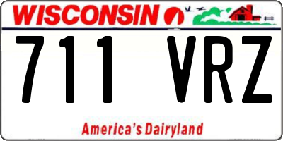 WI license plate 711VRZ
