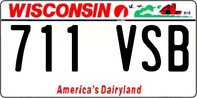 WI license plate 711VSB